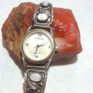 Silver watch tips Navajo Richard Begay